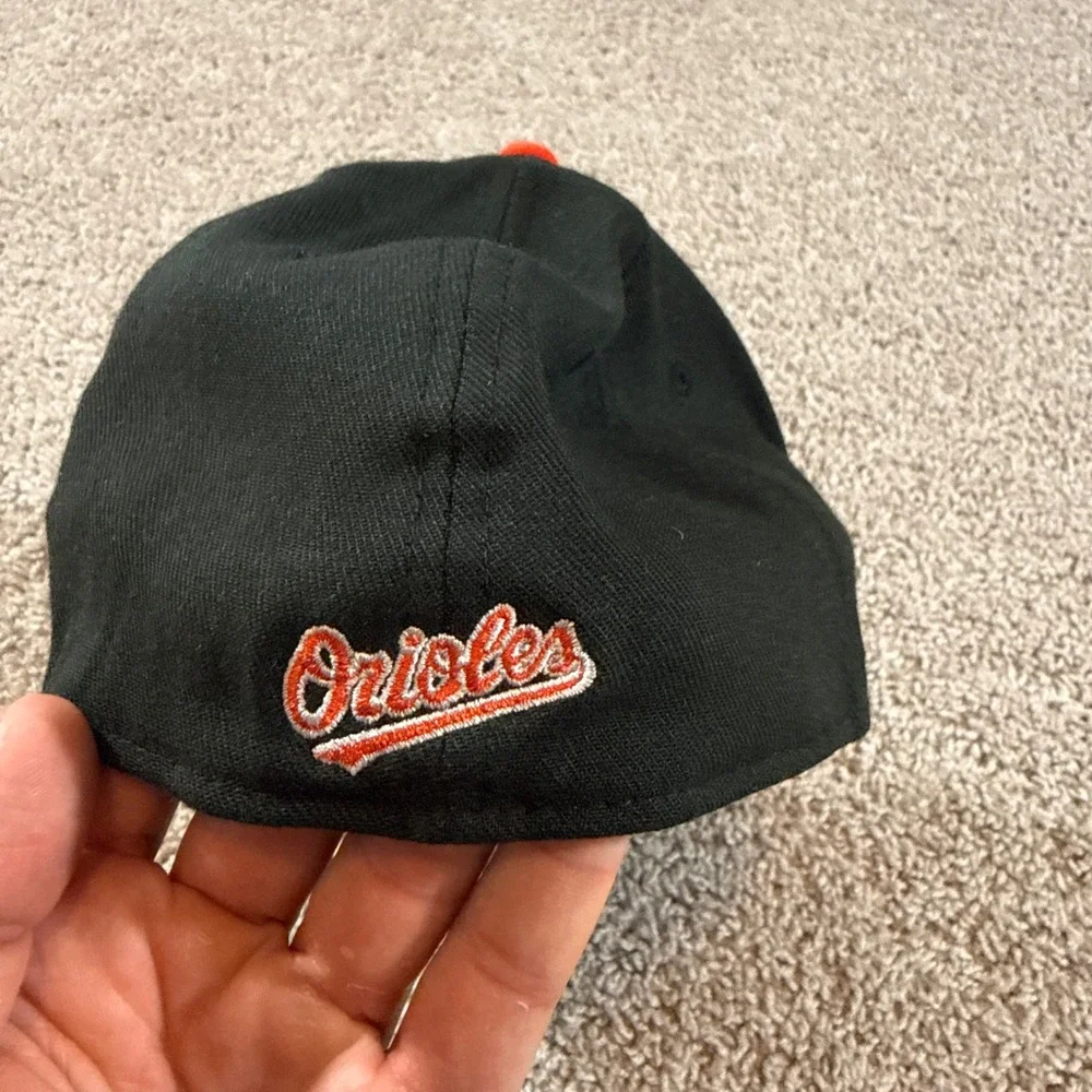 New Era Baltimore Orioles Hat Mens Medium-Large Orange White Black 39THIRTY